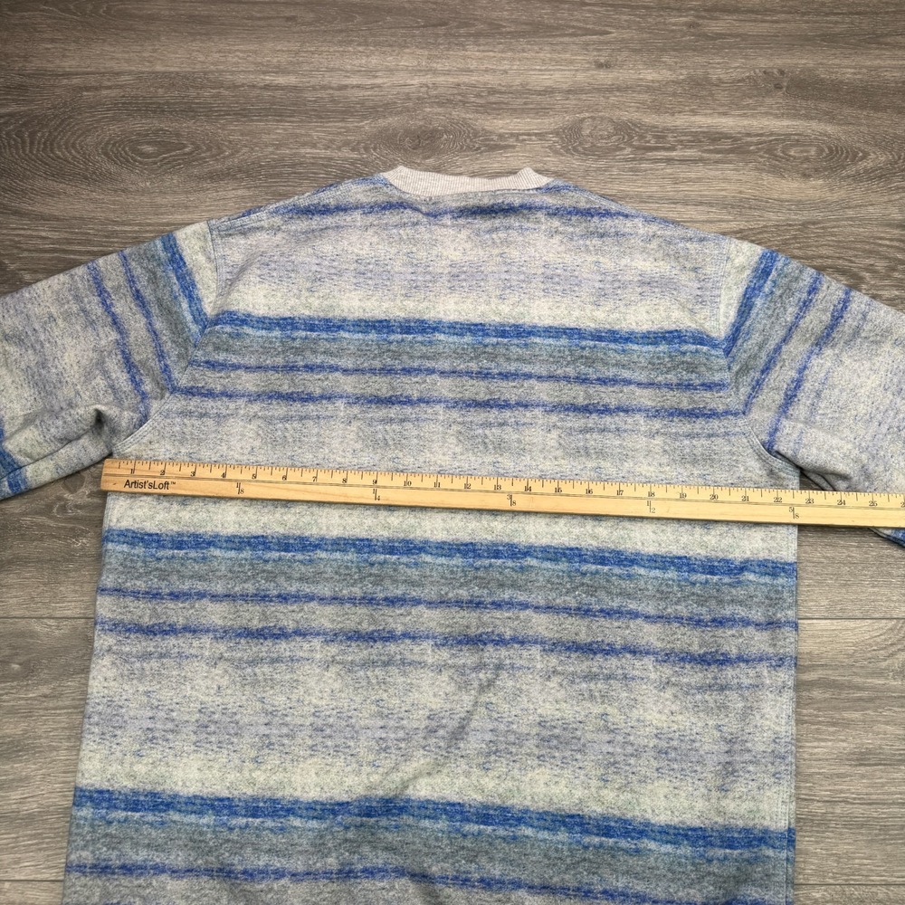 Scotch & Soda Sweatshirt Mens Large Melange Stripe Space Dyed Crewneck Pullover - Picture 11 of 13